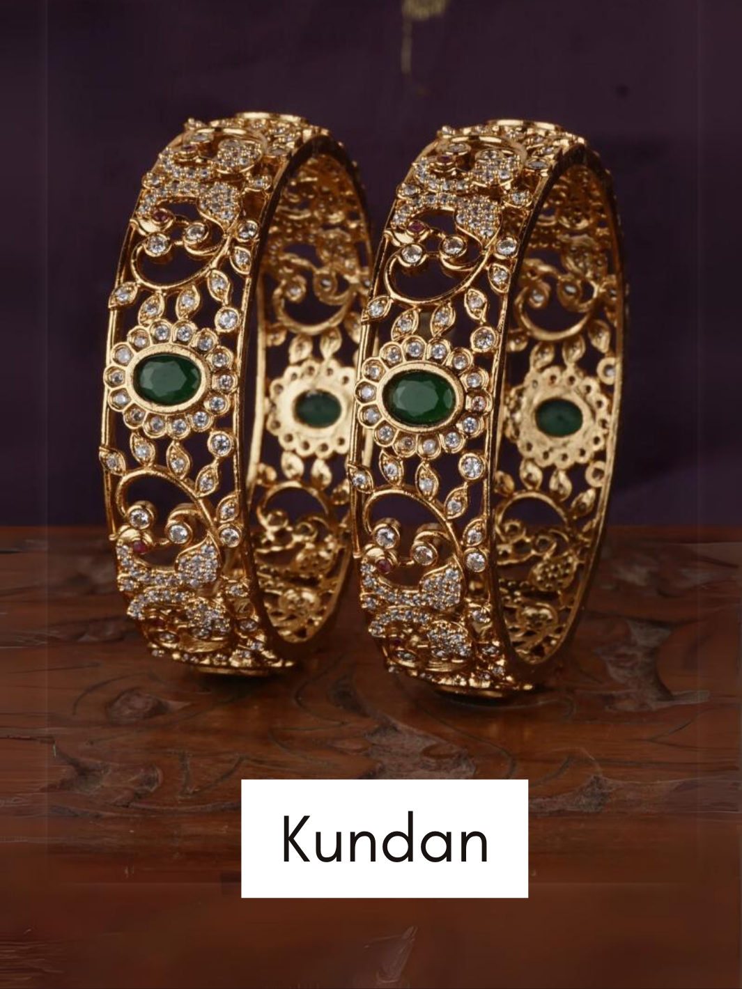 Kundan bangles