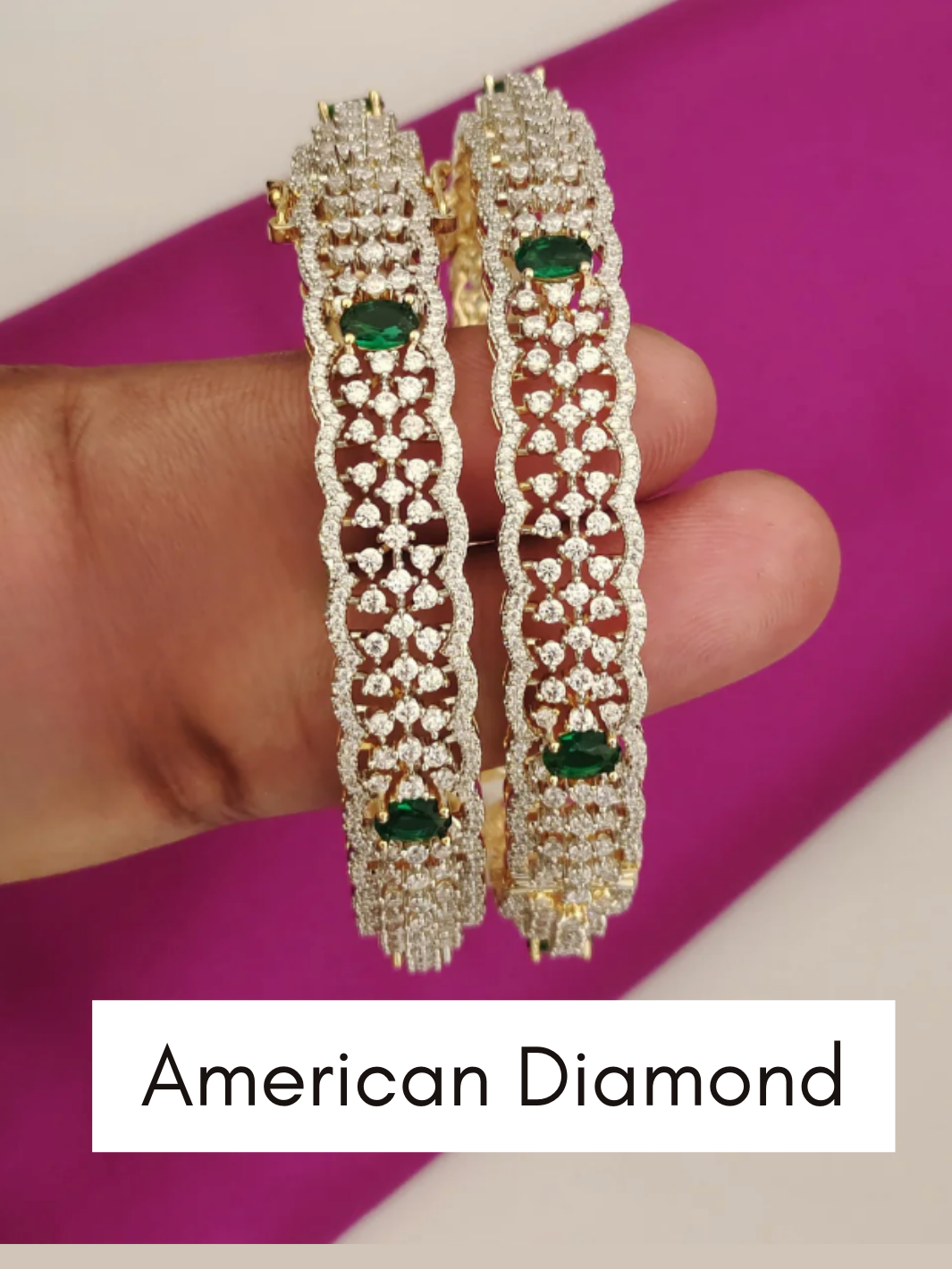 American Diamond bangles