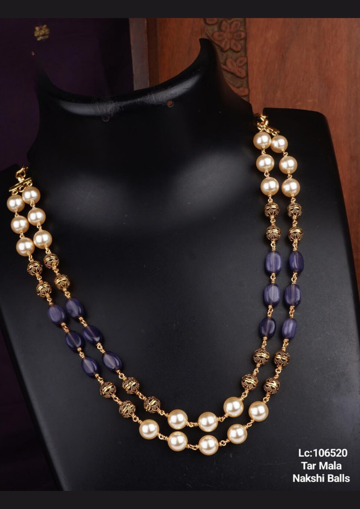 Nakshi Kundan and beads necklace lc 106520