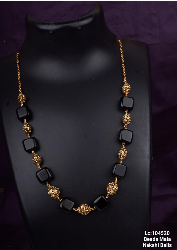 Nakshi Kundan and beads necklace lc 104520