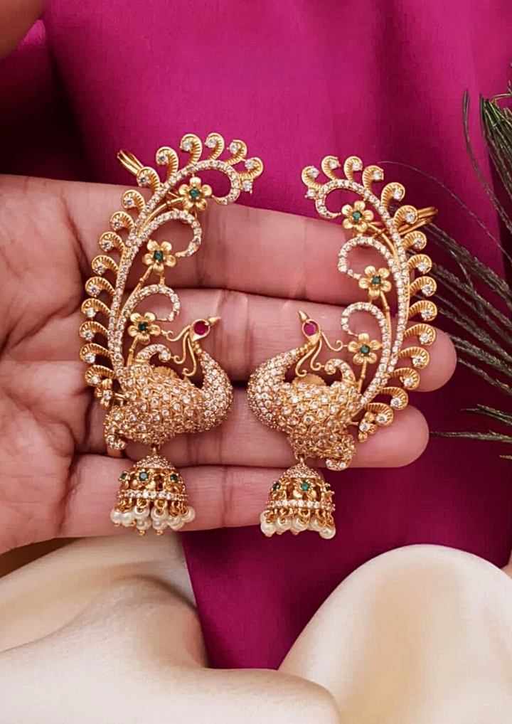 Kundan and beads earrings ssg 10850