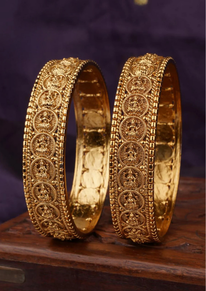 kundan temple jewellery bangles lc 105020