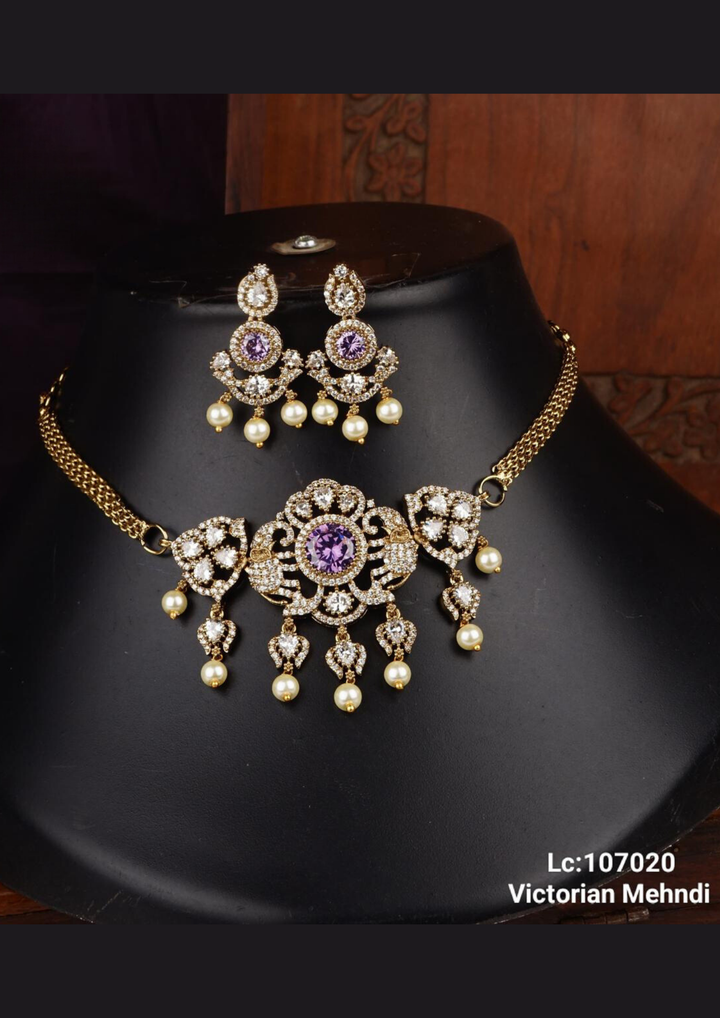 Victorian jewellery necklace with earrings lc 107020