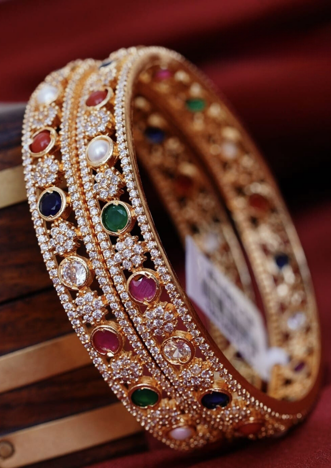 Kundan stone  bangles style 200