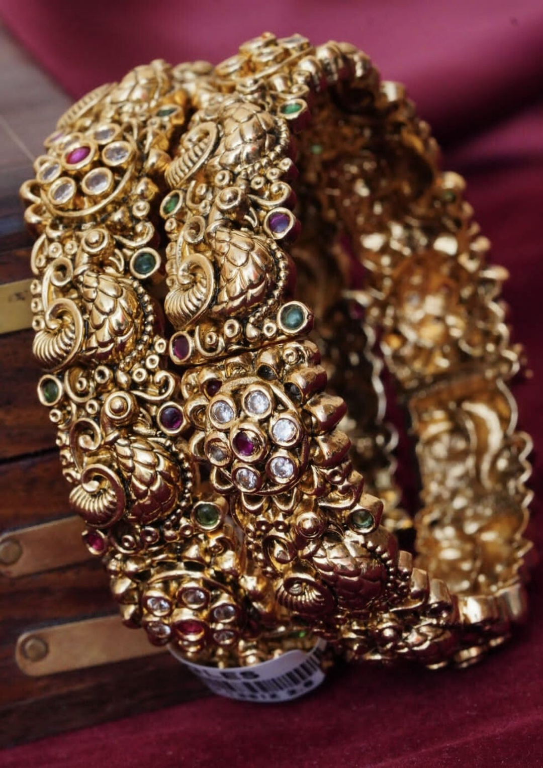 Kundan stone bangles  style 275