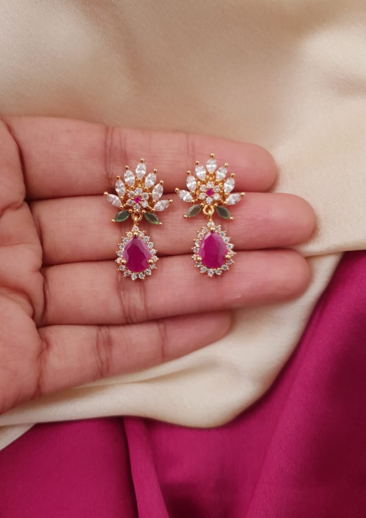 Kundan stone earrings ssg 10299